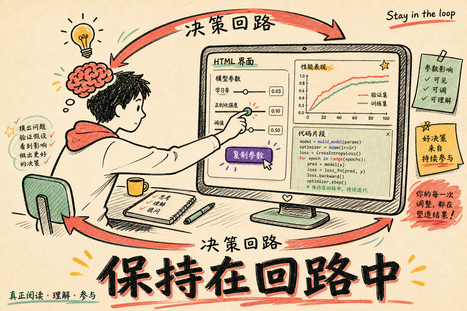 保持在回路中:决策不外包给 Claude